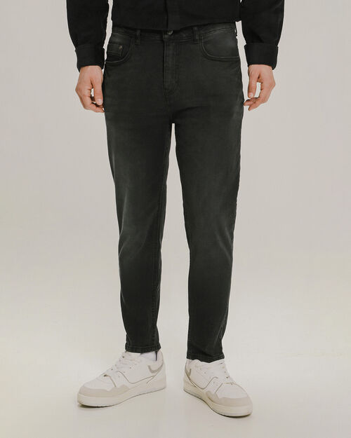 Carrot Jeans Negro